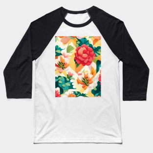 Begonias Light Abstract Artwork Baseball T-Shirt